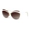 Christian Dior сонцезащитные очки 12371 белые с коричневой линзой . Photo 1
