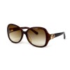 Christian Dior сонцезахисні окуляри 12372 коричневі з коричневою лінзою 