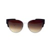 Christian Dior сонцезахисні окуляри 12373 сірі з коричневою лінзою 