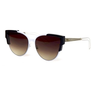 Christian Dior сонцезащитные очки 12373 серые с коричневой линзой 