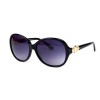 Christian Dior сонцезахисні окуляри 12376 чорні з бузковою лінзою 