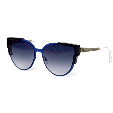 Christian Dior сонцезахисні окуляри 12377 сині з синьою лінзою 