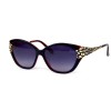 Christian Dior сонцезащитные очки 12381 чёрные с сиреневой линзой 