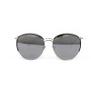 Christian Dior сонцезащитные очки 12384 серебряные с ртутной линзой 