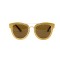 Christian Dior сонцезащитные очки 12389 золотые с коричневой линзой . Photo 2