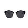 Christian Dior сонцезахисні окуляри 12406 чорні з чорною лінзою 