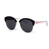 Christian Dior сонцезащитные очки 12406 чёрные с чёрной линзой 