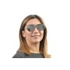 Женские сонцезащитные очки 9222 металлик с серой линзой 