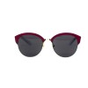 Christian Dior сонцезащитные очки 12420 фиолетовые с чёрной линзой 