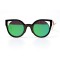 Fendi сонцезащитные очки 11130 чёрные с зелёной линзой . Photo 2