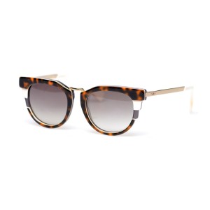 Fendi сонцезахисні окуляри 11492 коричневі з коричневою лінзою 
