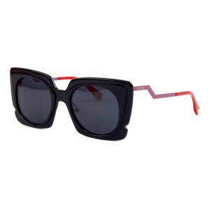 Fendi сонцезахисні окуляри 11811 чорні з чорною лінзою 