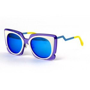 Fendi сонцезащитные очки 11812 фиолетовые с оранжевой линзой 
