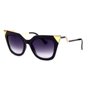 Fendi сонцезахисні окуляри 11816 чорні з фіолетовою лінзою 