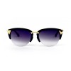 Fendi сонцезахисні окуляри 11819 чорні з фіолетовою лінзою 
