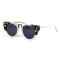 Fendi сонцезащитные очки 11820 белые с голубой линзой . Photo 1