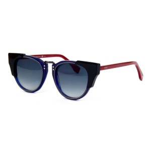Fendi сонцезахисні окуляри 11824 блакитні з блакитною лінзою 