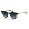 Fendi сонцезащитные очки 11828 коричневые с голубой линзой . Photo 1