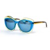 Fendi сонцезахисні окуляри 11835 блакитні з блакитною лінзою 
