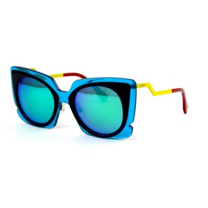 Fendi сонцезахисні окуляри 11836 рожеві з блакитною лінзою 