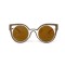 Fendi сонцезащитные очки 12045 серые с коричневой линзой . Photo 2