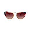 Fendi сонцезахисні окуляри 12047 коричневі з коричневою лінзою 