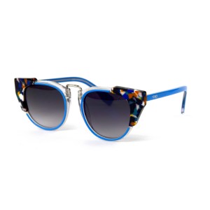 Fendi сонцезахисні окуляри 12048 сині з синьою лінзою 