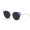 Fendi сонцезащитные очки 12156 золотые с чёрной линзой . Photo 1