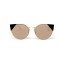 Fendi сонцезащитные очки 12157 золотые с розовой линзой . Photo 2