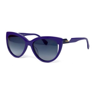 Fendi сонцезахисні окуляри 12158 фіолетові з бузковою лінзою 
