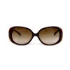 Fendi сонцезахисні окуляри 12161 коричневі з коричневою лінзою 
