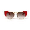 Fendi сонцезахисні окуляри 12162 червоні з коричневою лінзою 