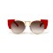 Fendi сонцезахисні окуляри 12162 червоні з коричневою лінзою . Photo 2