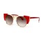Fendi сонцезахисні окуляри 12162 червоні з коричневою лінзою . Photo 1
