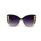 Fendi сонцезащитные очки 12163 чёрные с чёрной линзой . Photo 2