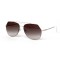 Fendi сонцезащитные очки 12400 серебряные с коричневой линзой . Photo 1