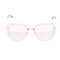 Жіночі сонцезахисні окуляри 10076 золоті з рожевою лінзою . Photo 2