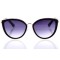 Женские сонцезащитные очки 10077 чёрные с фиолетовой линзой . Photo 2