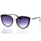 Женские сонцезащитные очки 10077 чёрные с фиолетовой линзой . Photo 1