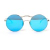 Gentle Monster сонцезахисні окуляри 11606 срібні з синьою лінзою 