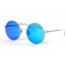 Gentle Monster сонцезащитные очки 11606 серебряные с синий линзой . Photo 1