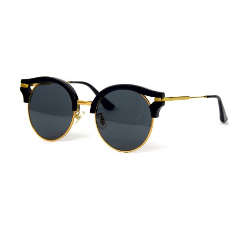Gentle Monster сонцезахисні окуляри 11911 золоті з чорною лінзою 