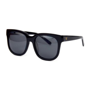 Gentle Monster сонцезащитные очки 11965 чёрные с чёрной линзой 