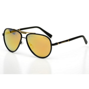 Gucci сонцезащитные очки 9686 чёрные с жёлтой линзой 
