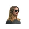 Gucci сонцезащитные очки 9690 металлик с чёрной линзой 