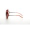 Gucci сонцезащитные очки 9827 красные с коричневой линзой . Photo 3