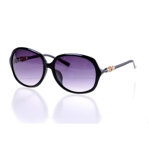 Gucci сонцезахисні окуляри 10046 чорні з чорною лінзою 