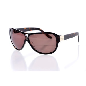 Gucci сонцезащитные очки 10048 чёрные с коричневой линзой 