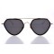 Жіночі сонцезахисні окуляри 10081 золоті з чорною лінзою . Photo 2