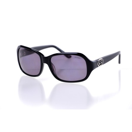 Gucci сонцезащитные очки 10051 чёрные с чёрной линзой 